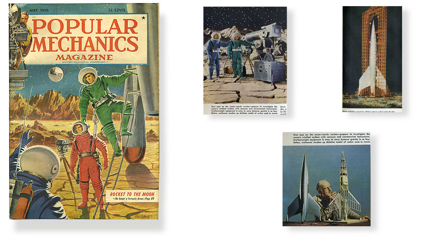 Vintage Popular Mechanics Destination Moon