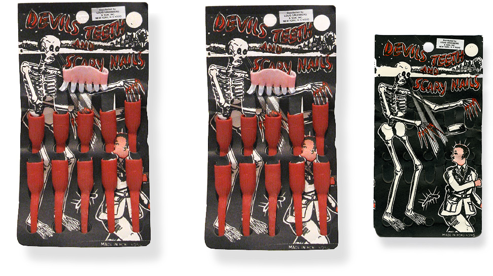 Vintage Halloween Teeth and Nails
