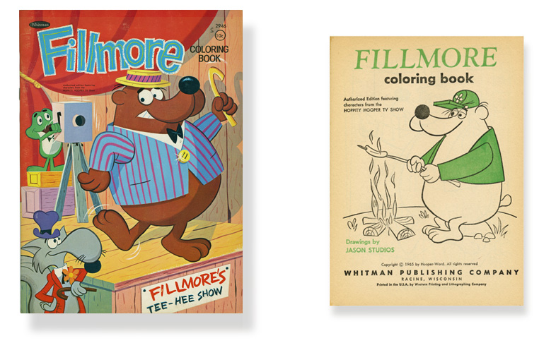 Vintage Hoppity Hooper Fillmore Coloring Book