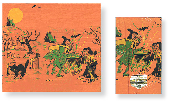 Vintage Halloween Table Cover