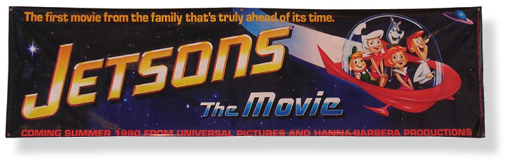 Vintage TV Jetsons Movie Banner