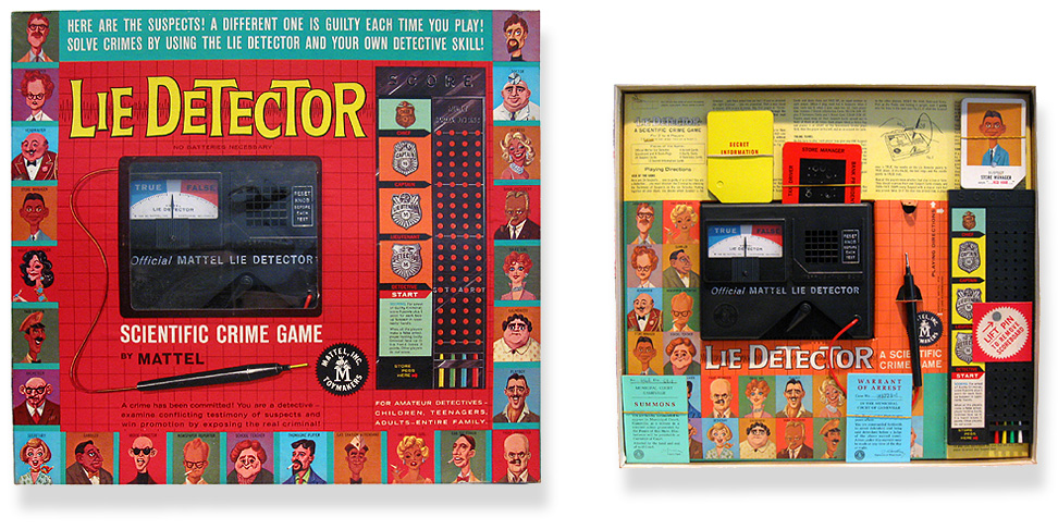 Vintage 1960s Lie Detector Game