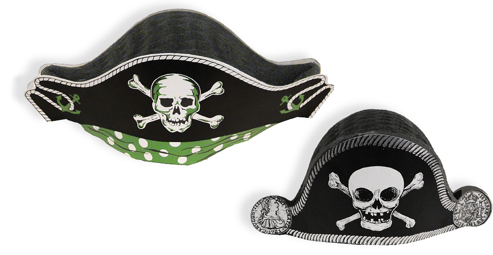 Vintage Halloween Pirate Hats