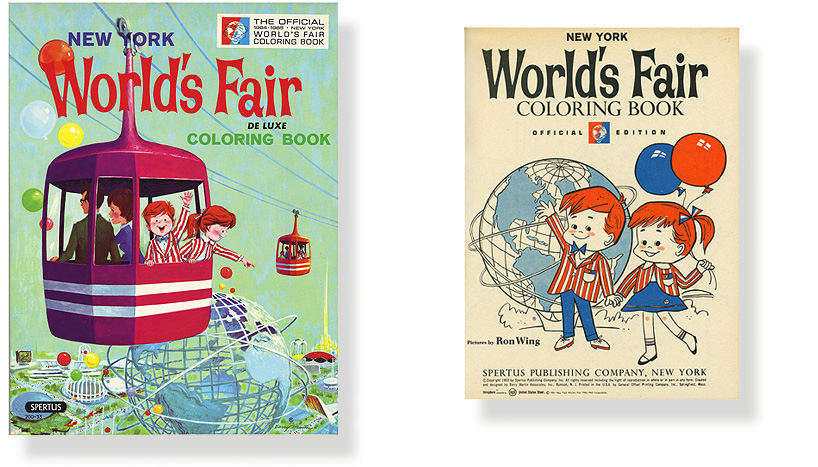 Vintage New York World's Fair Coloring Book