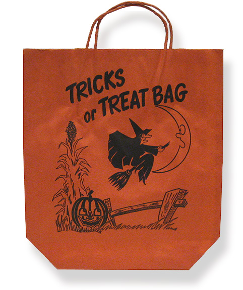Vintage Halloween Trick or Treat Bag