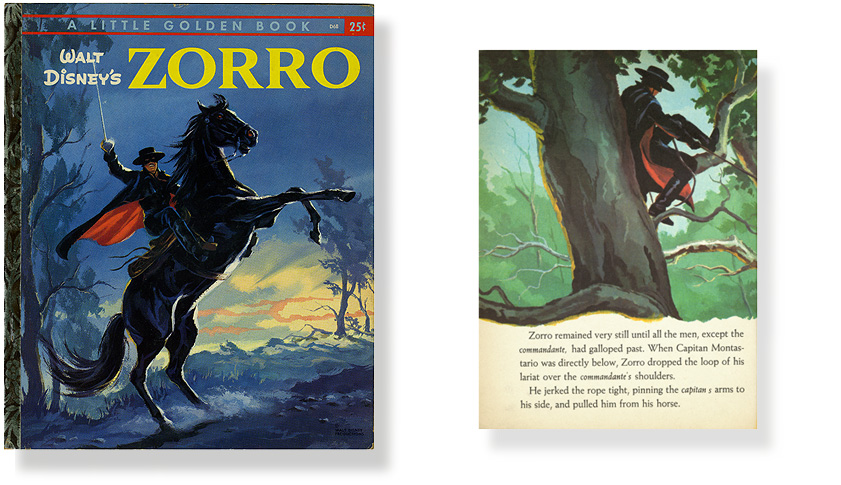 Vintage Zorro Golden Book